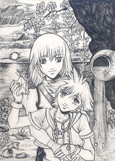 Riku & Sora - paopu by Autumn-Sacura