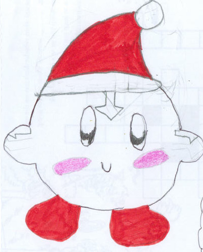 Attempt: Kirby(Christmas) by AvatarFanZukoFanTOO