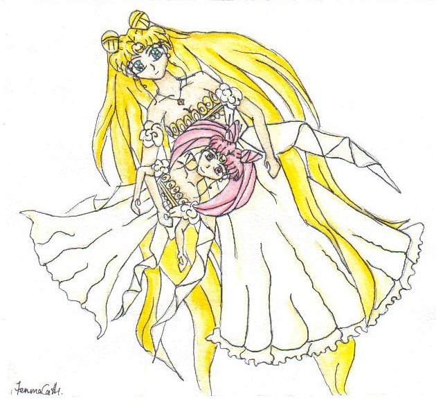 Sailor moon - mother and child by Aya_kun_is_mine