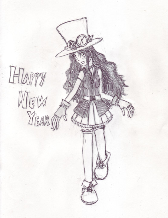 My Demented New Year Doodle by Azazel