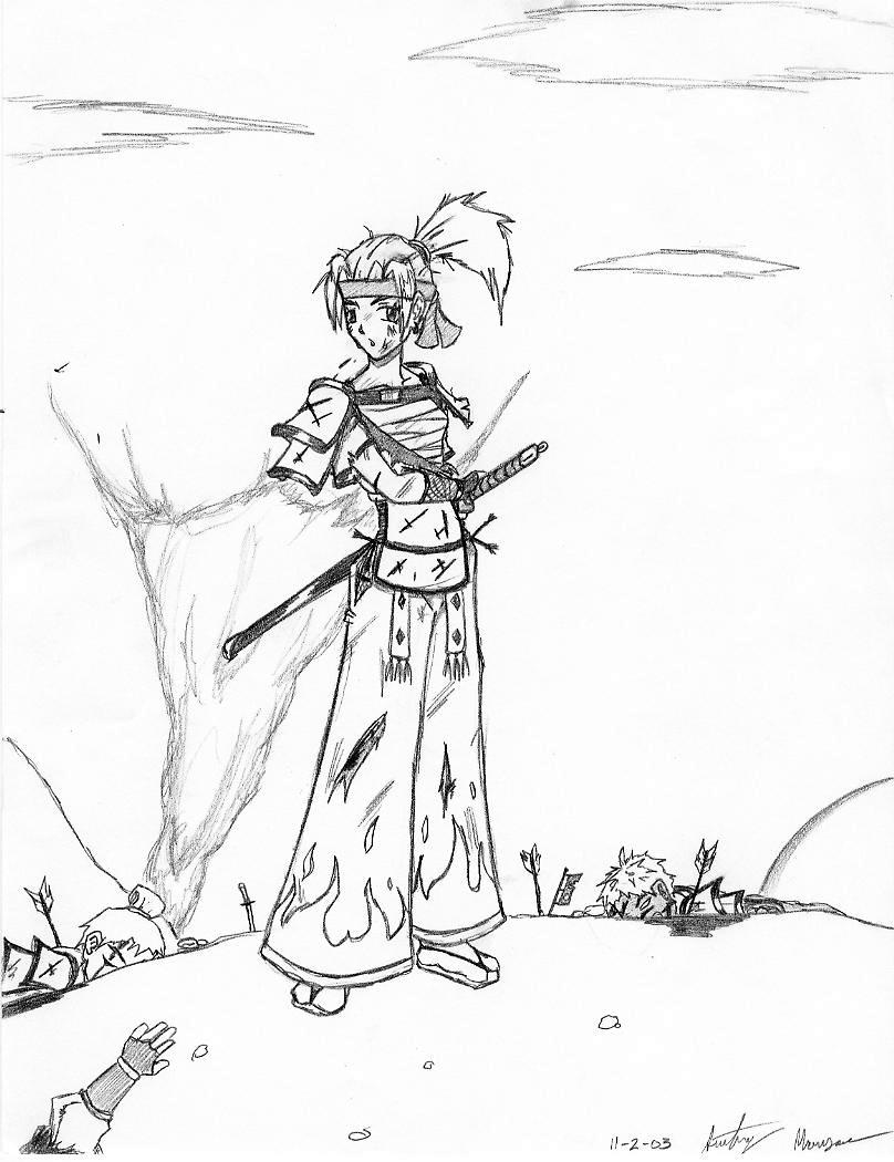 Female Samurai by Azeroch