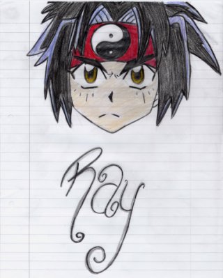 My first Drawing of Ray by Azouie