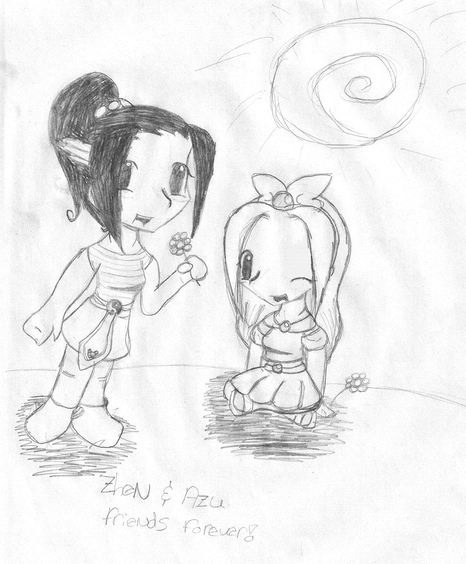 Zhen & Azu FRIENDS FOREVER!!^^ by Azu-chan
