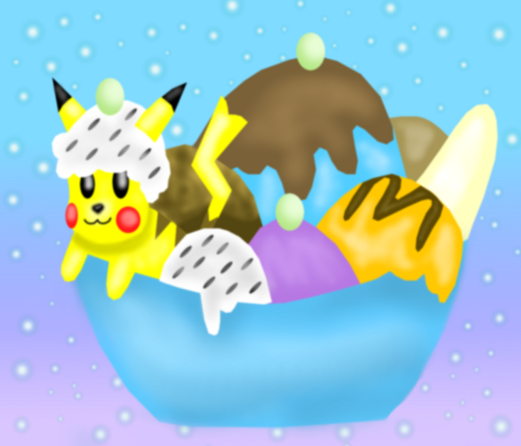 Pikachu Icecream by AzureMikari