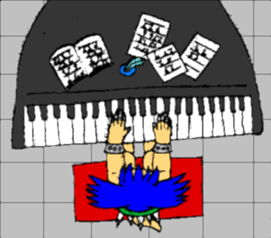 Ludwig's Piano by AzureMikari