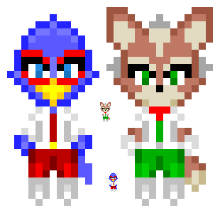 Cursors: Falco and Fox (Star Fox) by AzureMikari