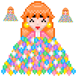 Lina's Candy pixel details (Slayers) by AzureMikari