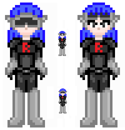 pixel cyborg details by AzureMikari