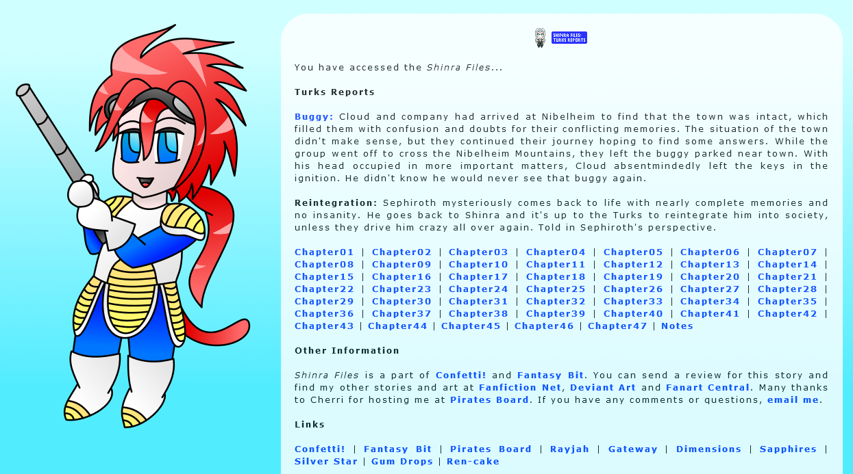 Shinra Files: Turks Reports layout by AzureMikari