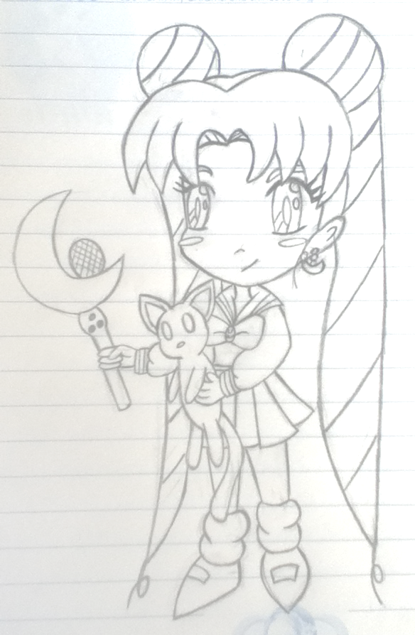 Sailor Moon Sketch by AzureMikari