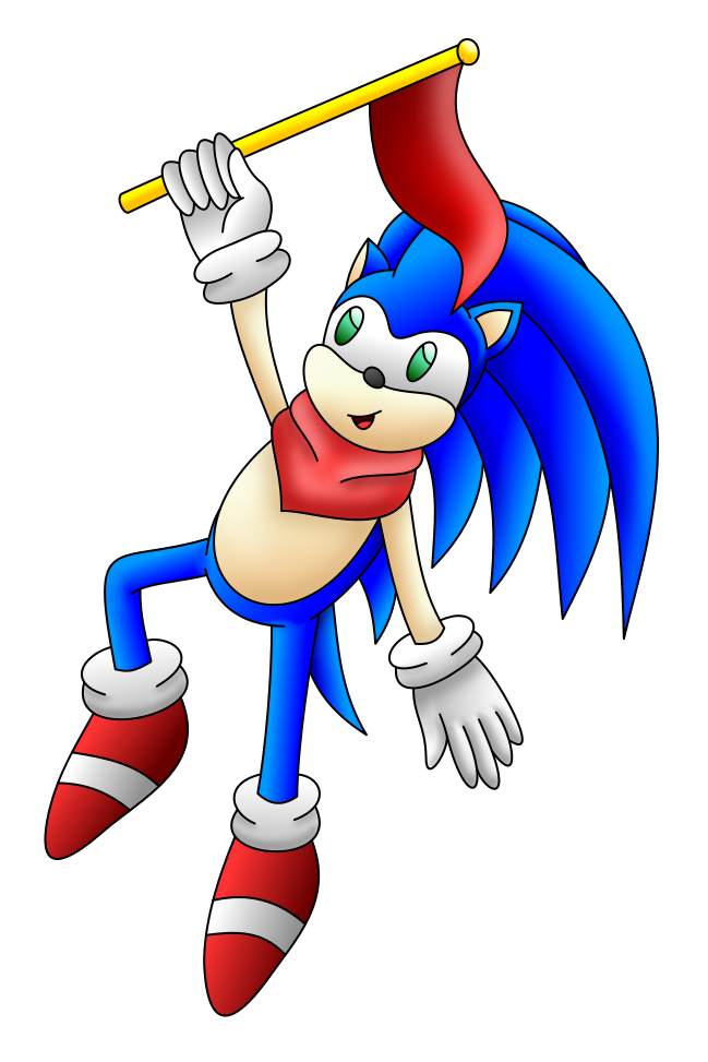 Sonic transparent by AzureMikari