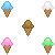 icecream cones by AzureMikari