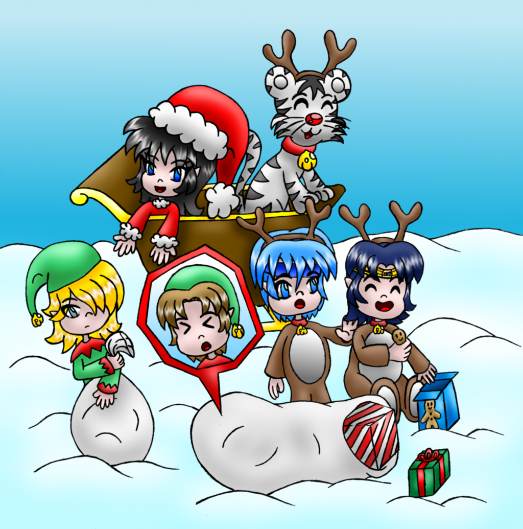Ronin Warriors Christmas by AzureMikari