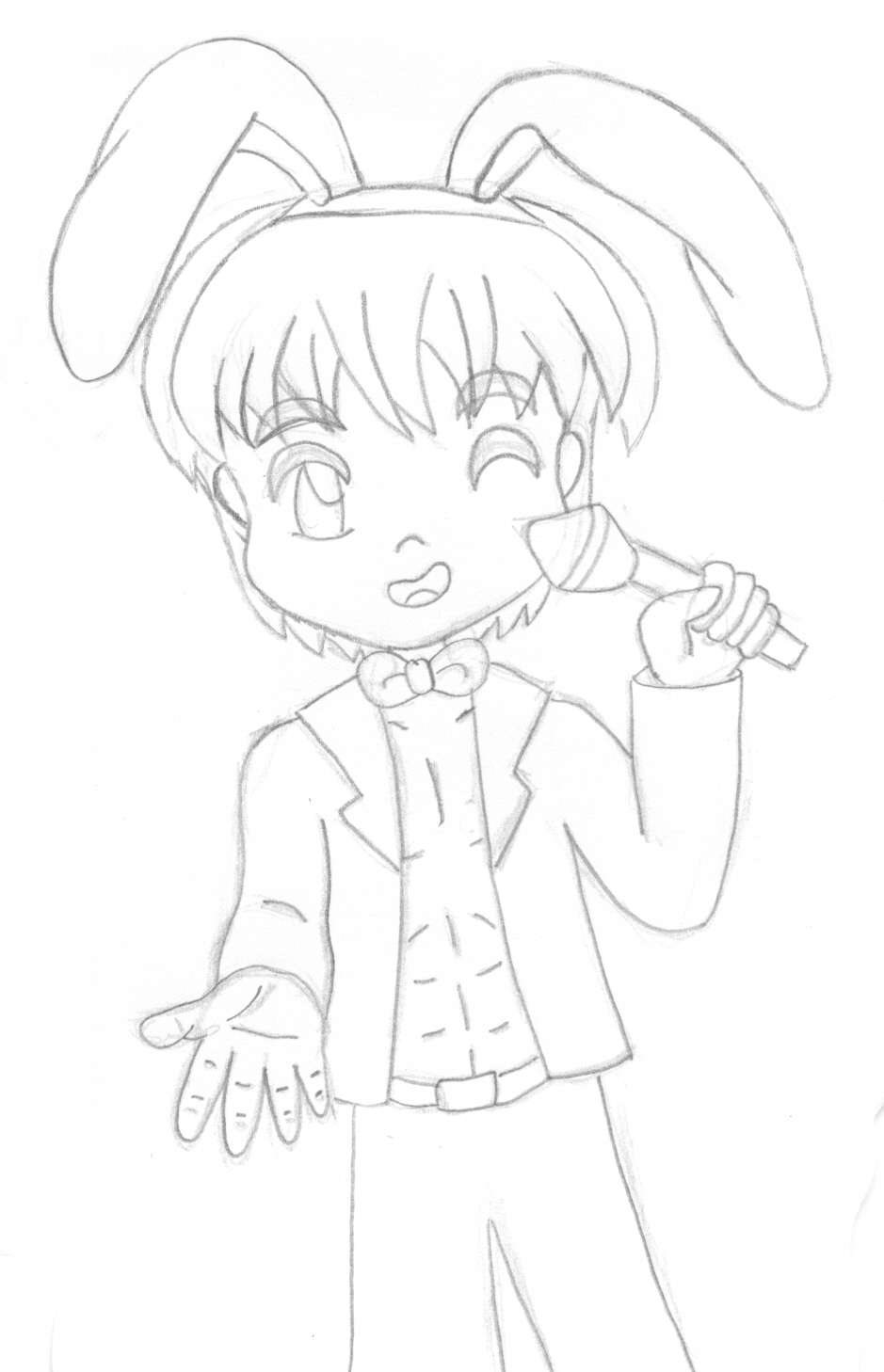 Jessie Rabbit sketch by AzureMikari