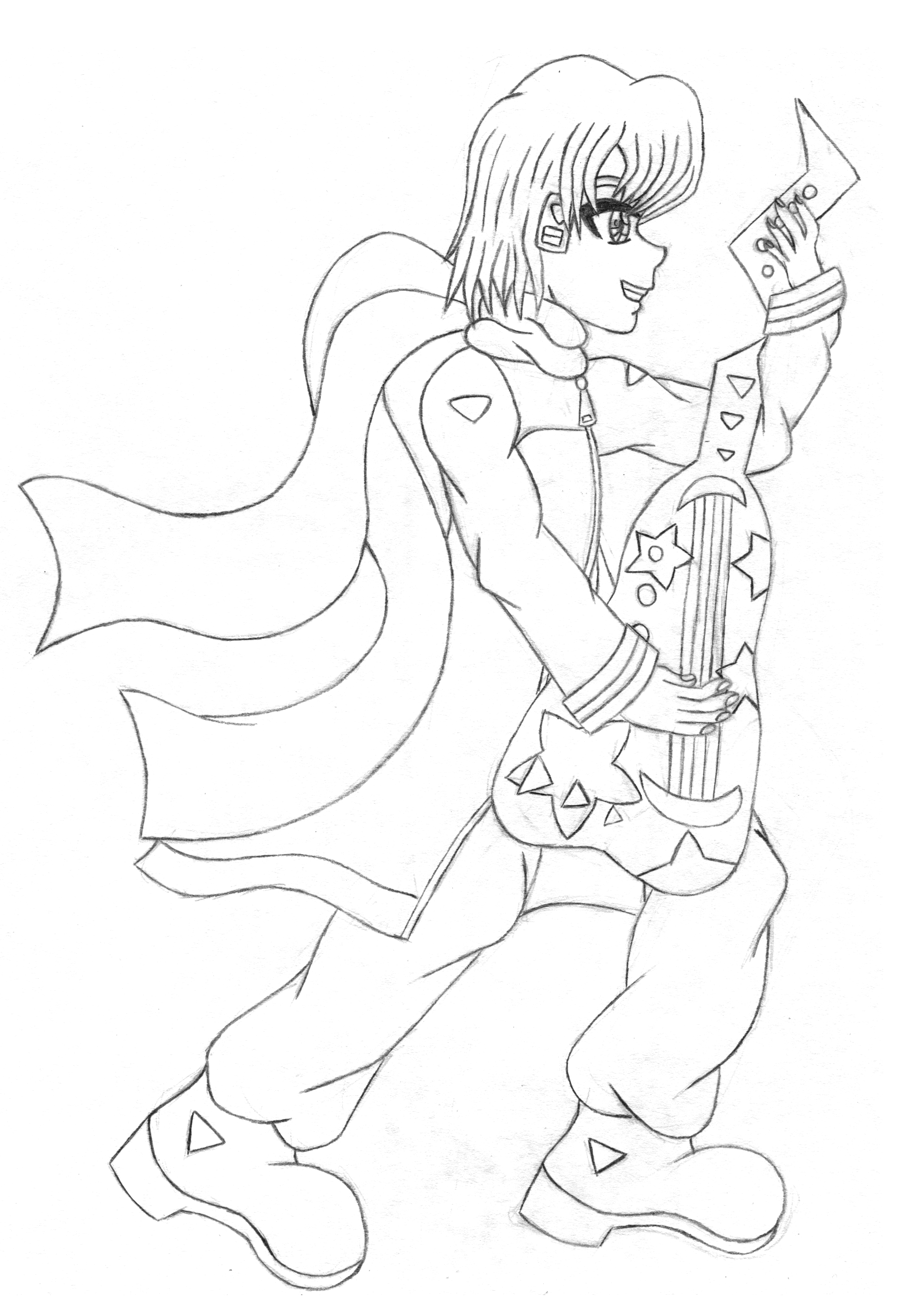 Kaito Vocaloids sketch by AzureMikari