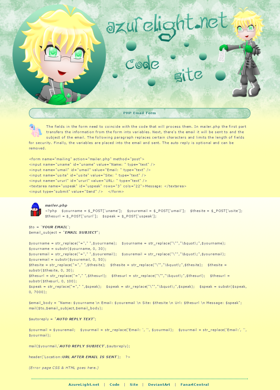 updated: email form by AzureMikari