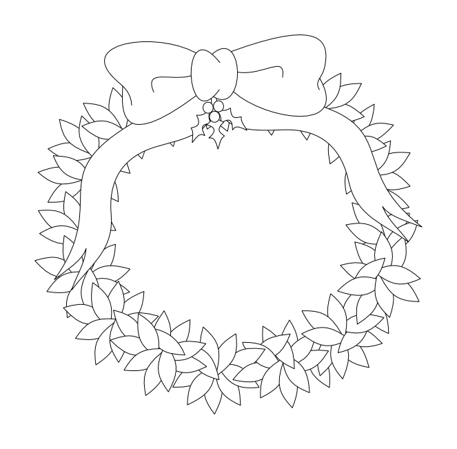 wip wreath lineart by AzureMikari