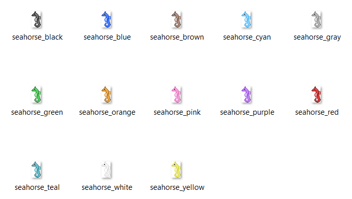 Seahorse pixels by AzureMikari