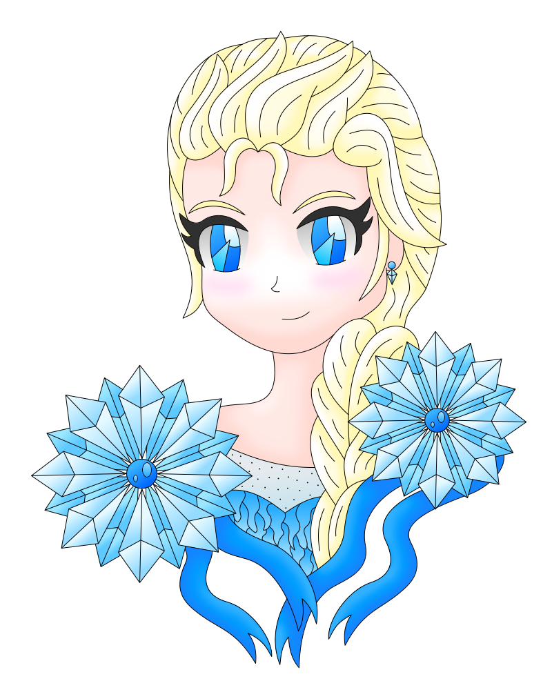 Elsa transparent by AzureMikari