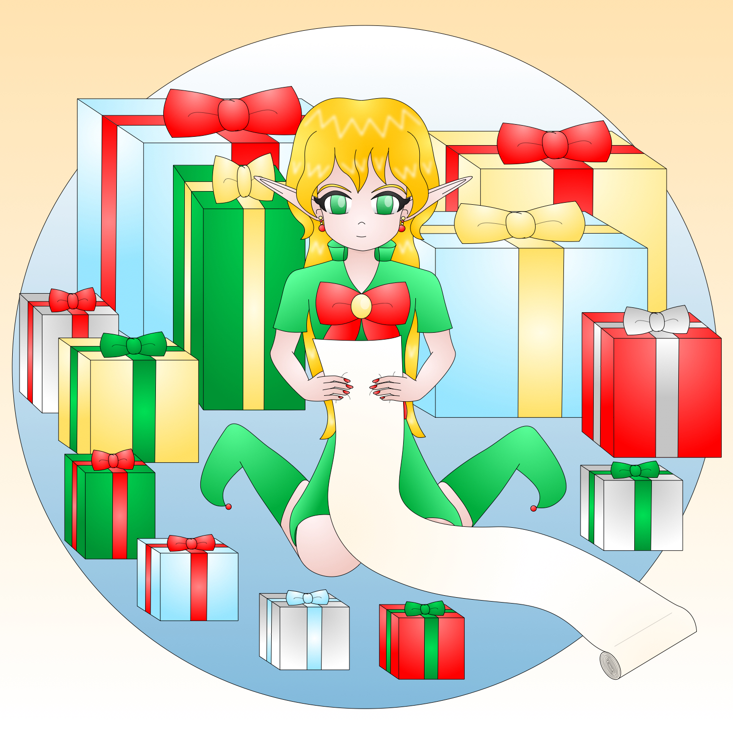 Christmas Elf by AzureMikari