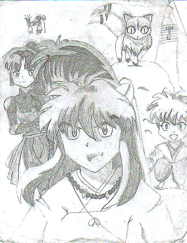 inuyasha and the group! by abcd123inuyasha