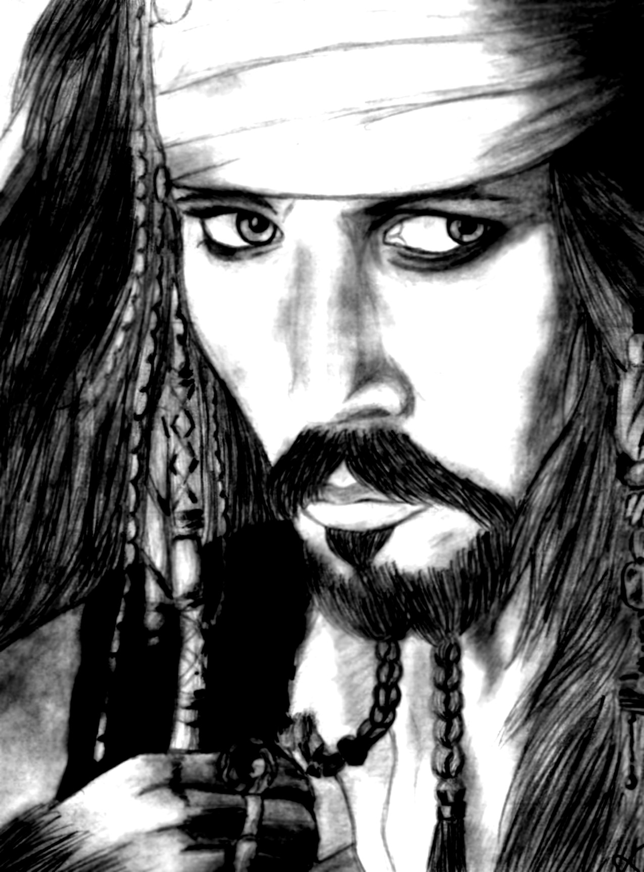 Jack Sparrow Drawing by aberdough1888