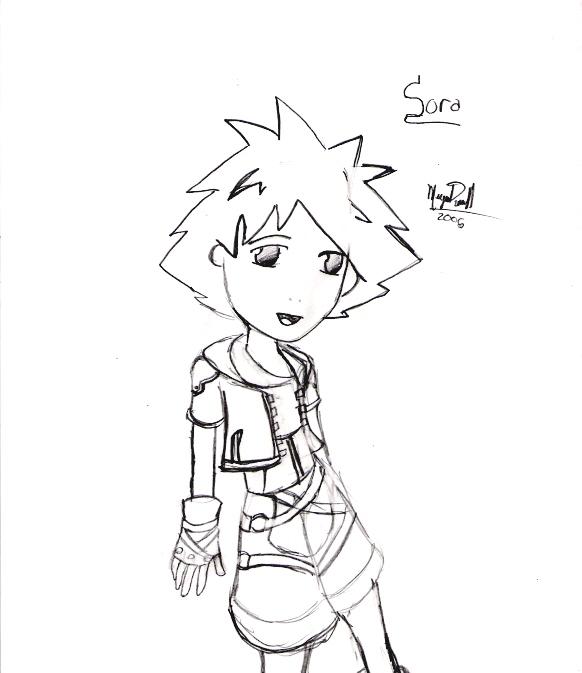 Sora, somewhat chibified by absentminded12
