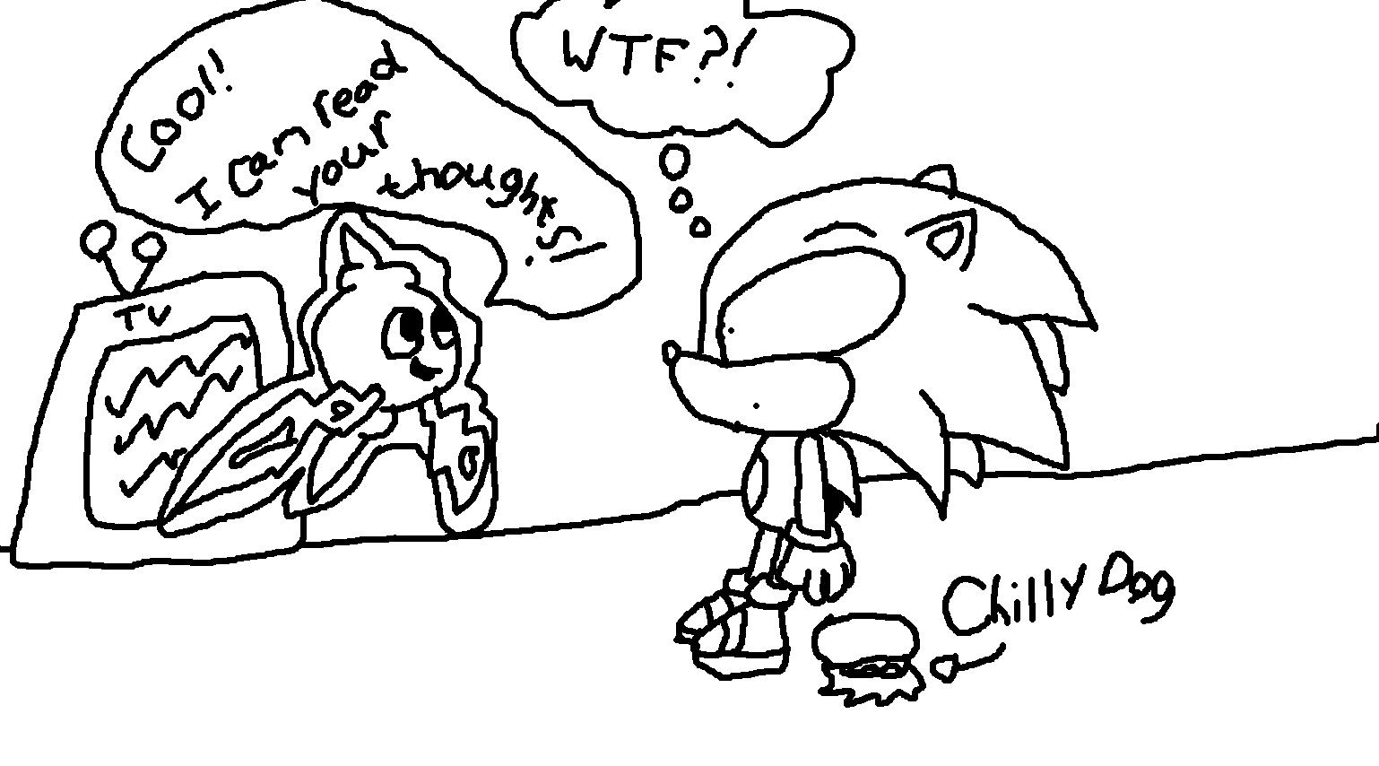 Rotom and Sonic LOL by acethechao