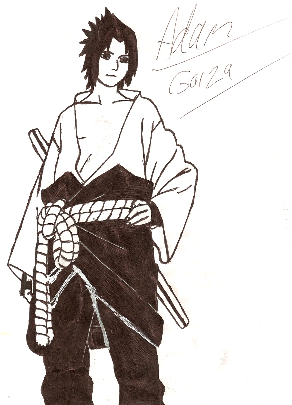 year old Sasuke by adam516510