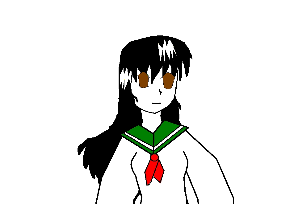 a bad pic of kagome by adedes