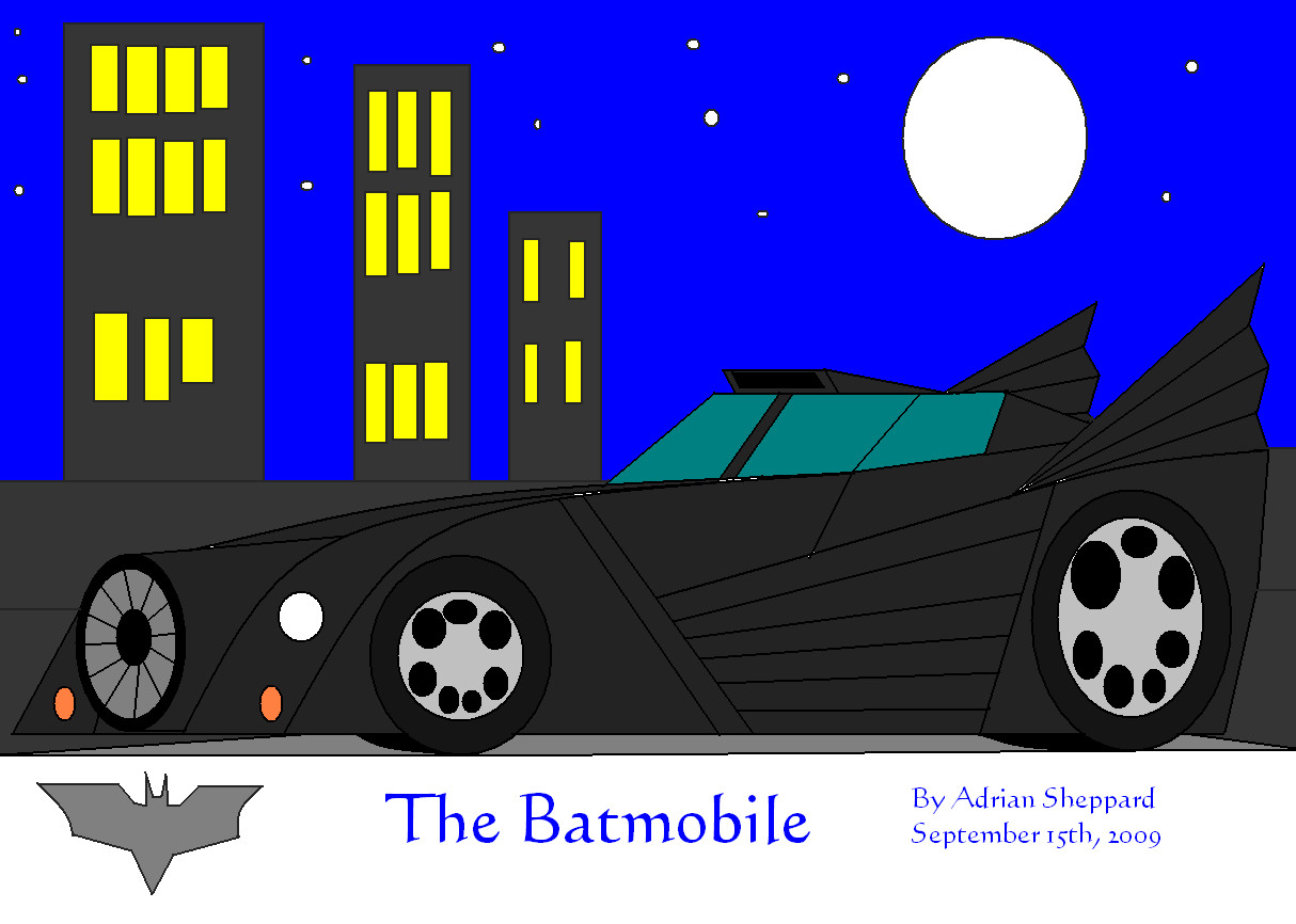 Batmobile MS Paint Version by adsheppard