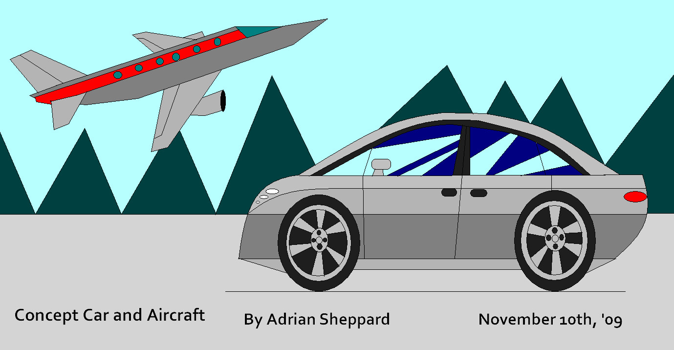 Concept Car and Aircraft by adsheppard