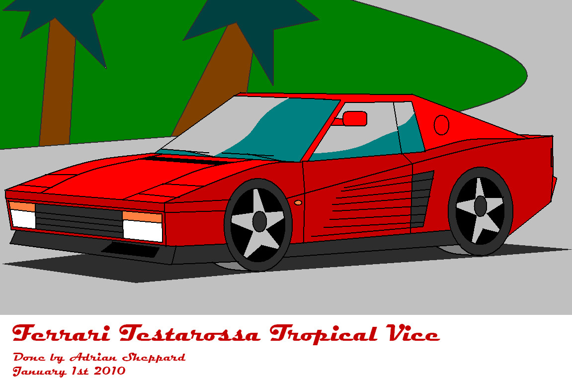 Ferrari Testarossa Tropical Vice by adsheppard