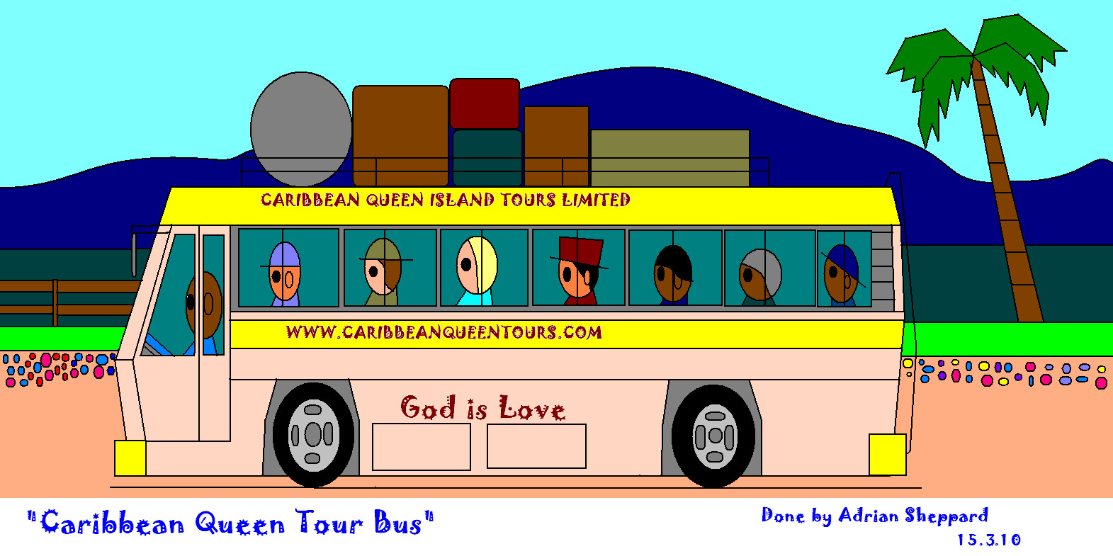 Caribbean Queen Tour Bus by adsheppard