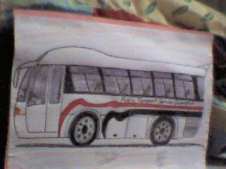 Hand-drawn Bus by adsheppard