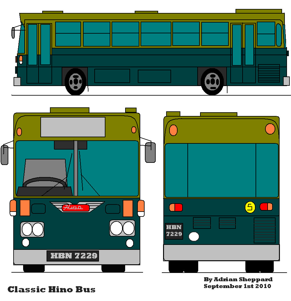 Classic Hino Bus by adsheppard
