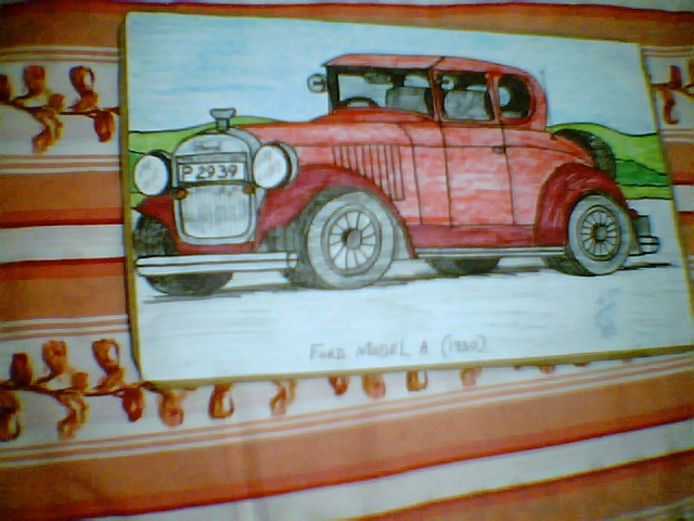 Red Ford Model A by adsheppard