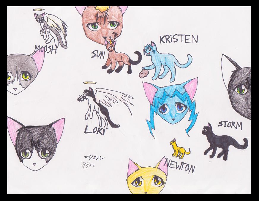 Kitties Converge!!! *for chichirifan92's contest* by aeris7dragon
