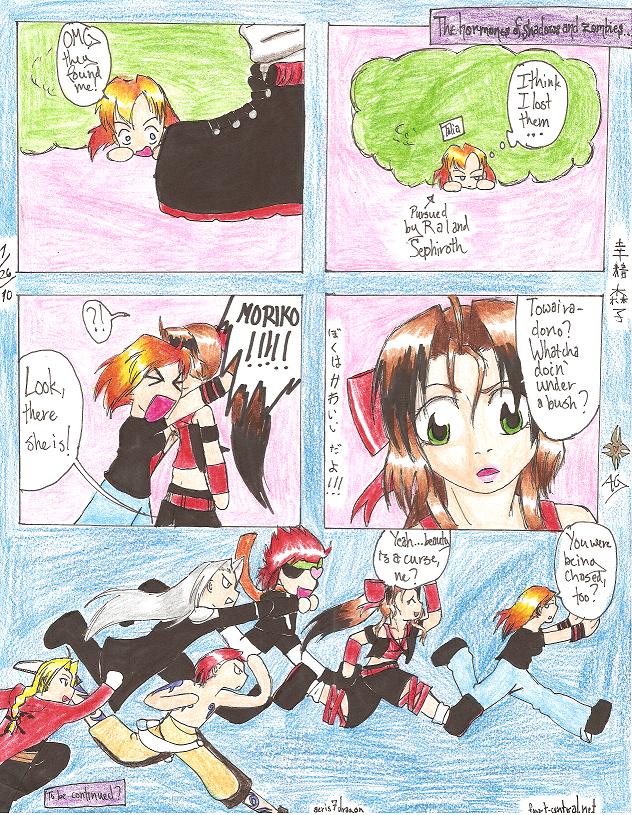 Ral, Sephiroth, and Towaira - plus me, Ed, and Lavi by aeris7dragon