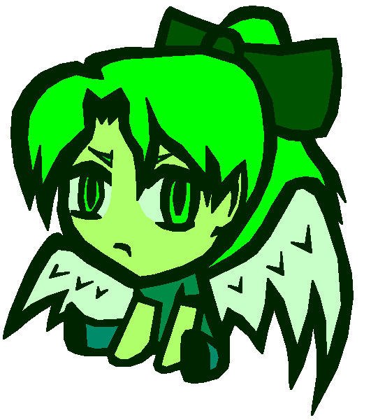 Green Angel Chibi by aeris7dragon