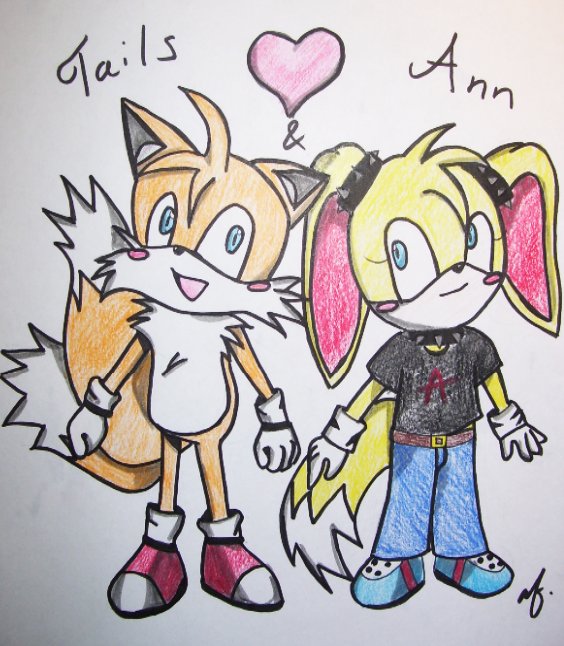 Tails and Ann requested by annthepup by afash