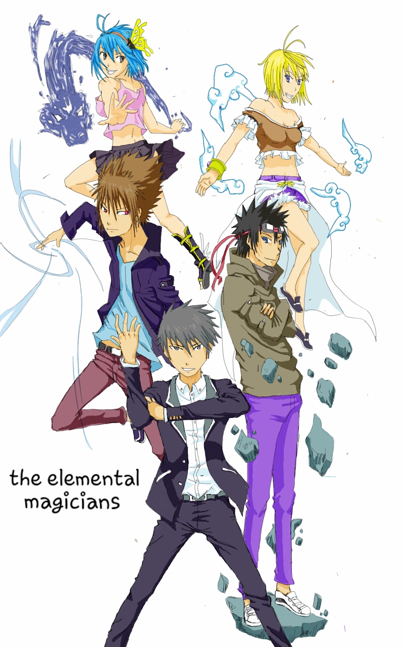 the elemental magicians by akiraraven