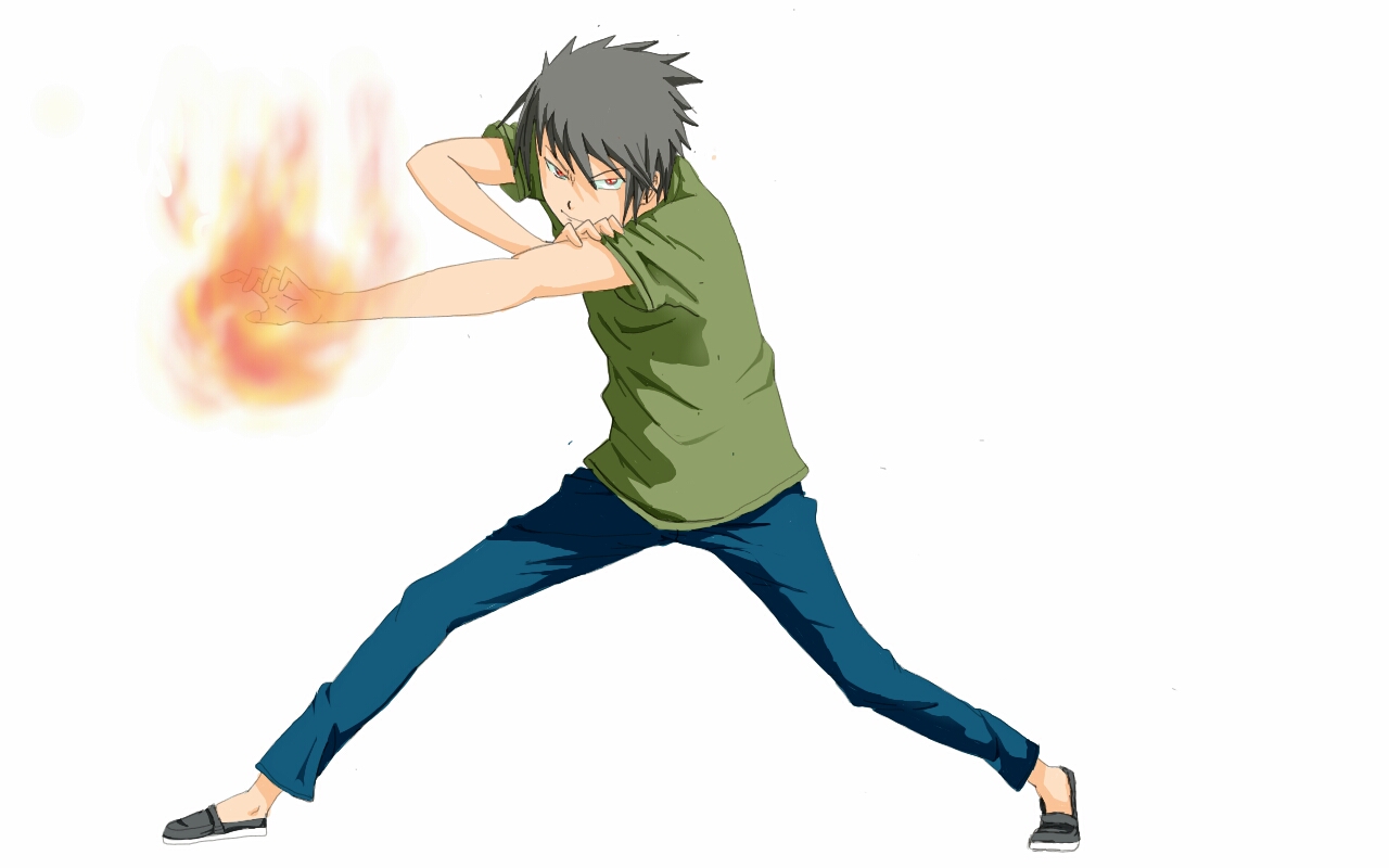 fire elemental magician by akiraraven