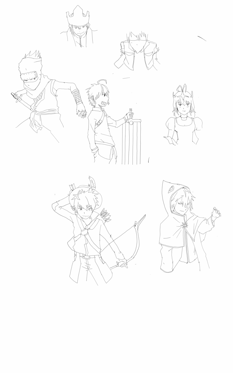 random character sketch by akiraraven