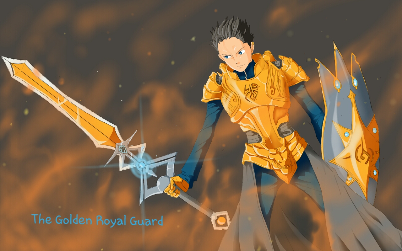 golden royal guard by akiraraven