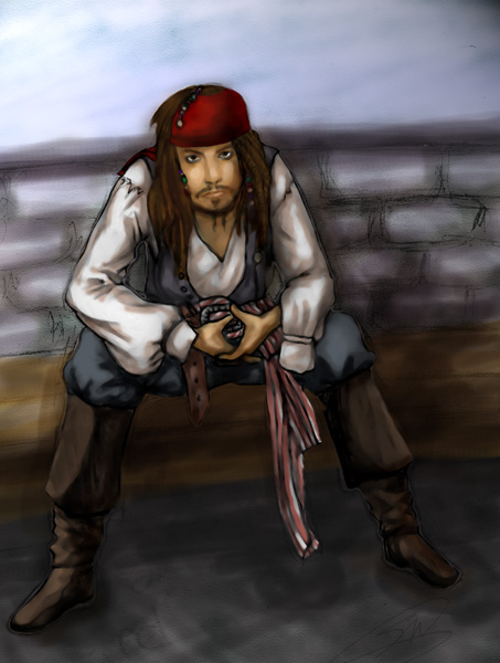 cap't Jack Sparrow by aku-sei