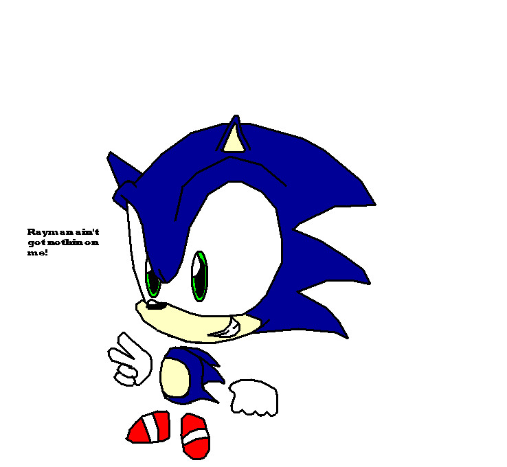Sonic The HedegHog Rayman Style by ali32