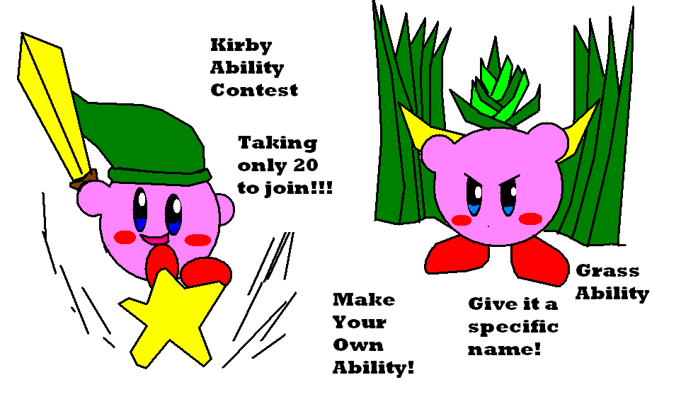 Kirby Ability Contest(20 contesants needed) by ali32
