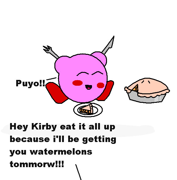 Pyro Feeding Kirby by ali32