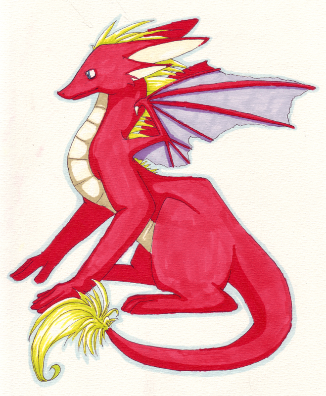 Red dragon by alichino